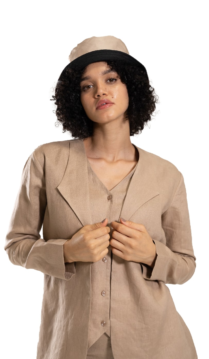 Linen Abaya - Back View