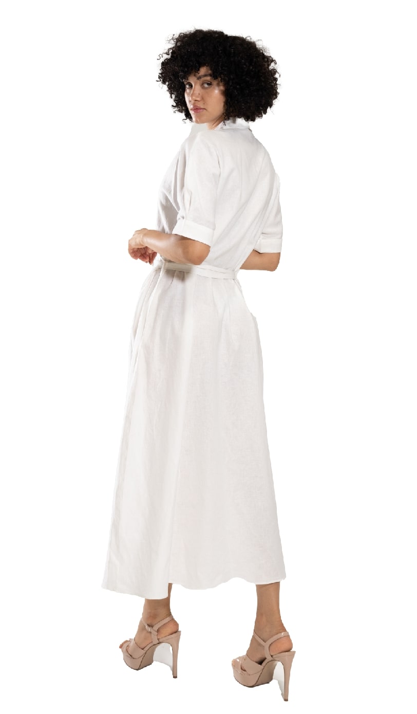 Elegant Linen Maxi Skirt - 100% Linen