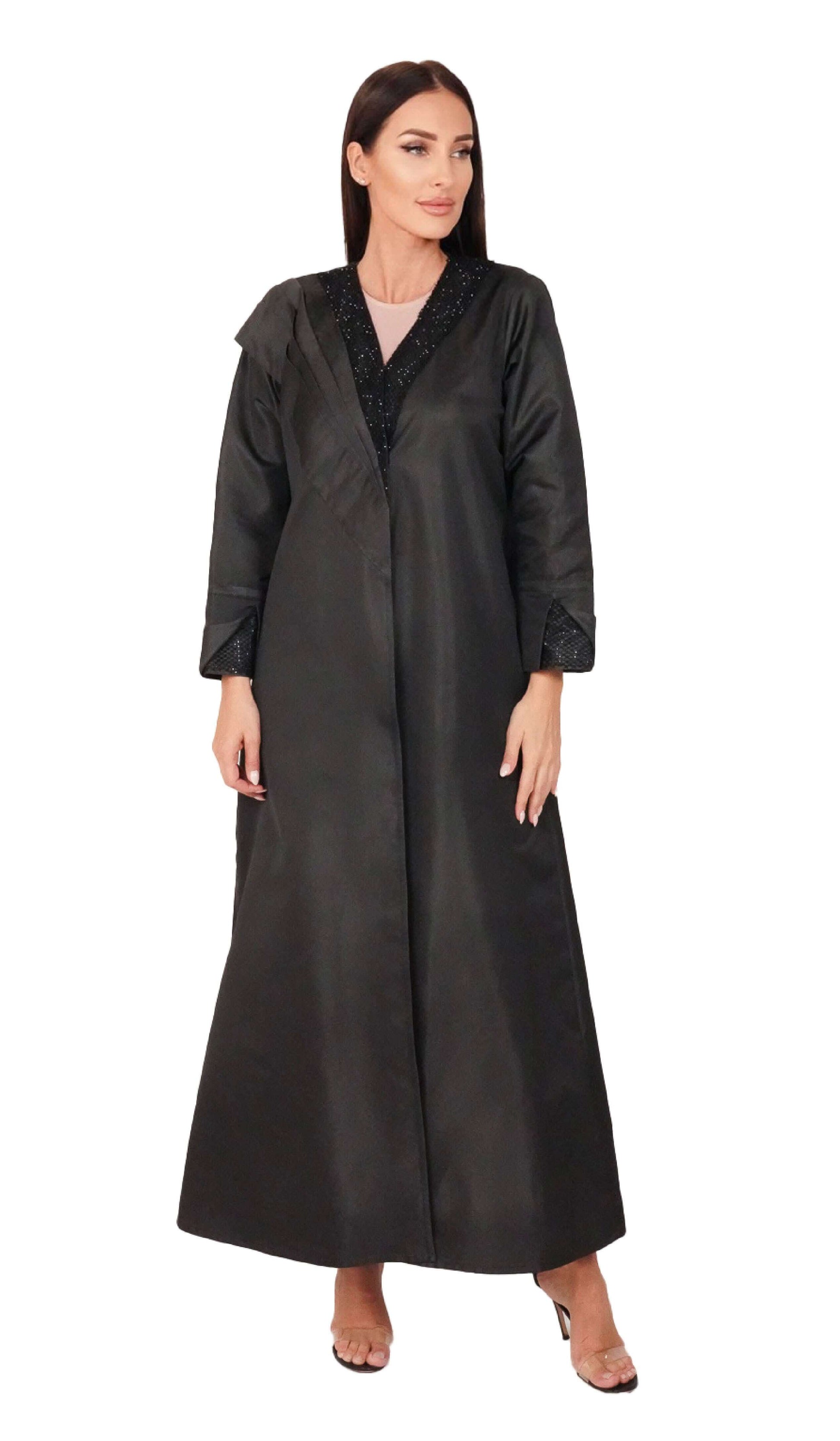 Black Redesign Abayas front