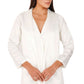 White Redesign Abaya - Back View