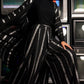 Oversized Linen Abaya - Front View