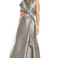 Sustainable Silk Upcycled Abaya - Back View