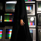 Black Oversized Abaya - Front View
