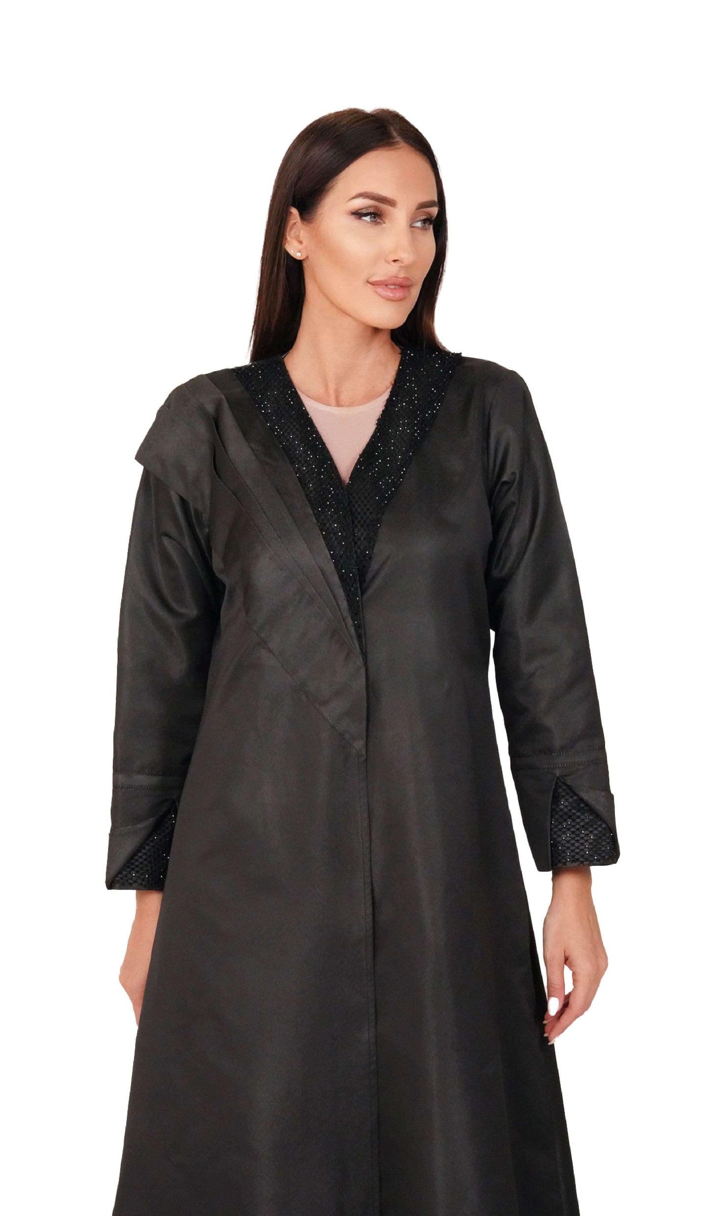 Black Redesign Abayas  - half