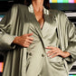 Green Silk Oversized Abaya - Side Profile