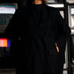 Black Oversized Abaya - Back View